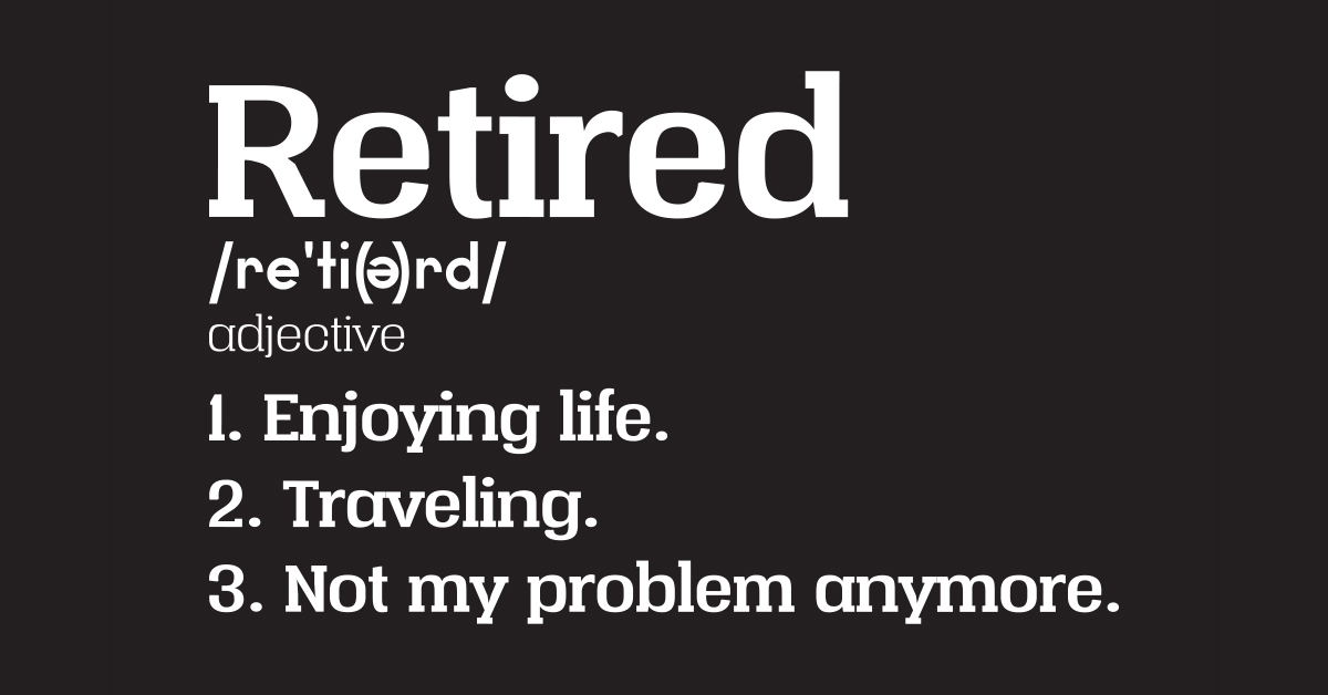 "Retired" definition